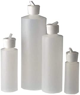 Qorpak PLC-07363 HDPE Cylinder Dispensing Bottle with 28-400 White Polypropylene Unlined Flip Top Cap, 32 oz, Natural (Pack of 66) - coolthings.us