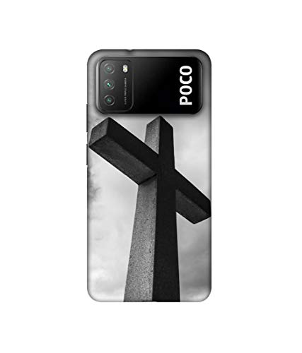 Amazon Brand - Solimo Plastic Designer Cross 3D Printed Hard Back Cover Mobile Cover for Mi Poco M3 (Multicolor) Deal