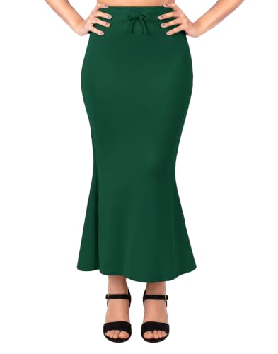 Image of Saree Shapewear Petticoat for Women, Stretchable Saree Shaper, Mermaid Fit Petticoat, 4-Way Stretch Saree Petticoat, Drawstring Waist