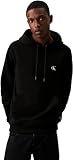 Calvin Klein Sudadera Hombre CK Essentials con Capucha, Negro (CK Black), 3XL
