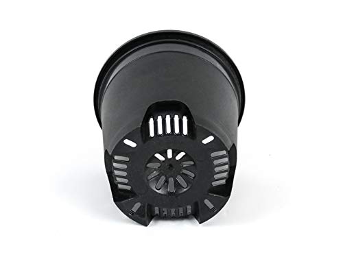 4.5 Inch Nursery Pot Plastic Planters for Outdoor Indoor Plants Gardening Flower Pots 0.35 Gallon 10-Pack Black Pot Liners with Drainage Holes