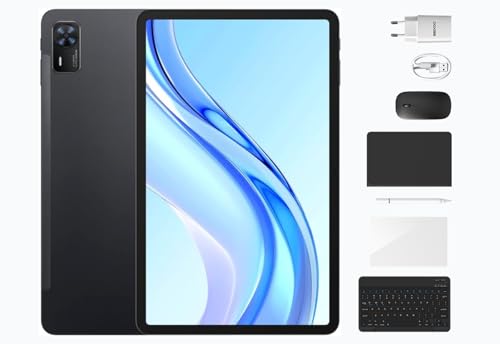 DOOGEE Tab E3 Plus VIP EDITION | 12" IPS FHD+ 90 Hz | 32 GB RAM + 256 GB (Ampliable hasta 2 TB) | Cámara de 13 MP + 5 MP | Altavoz Quad | Wi-Fi 5 | 4G LTE | 2 años de garantía | Kosmos negro