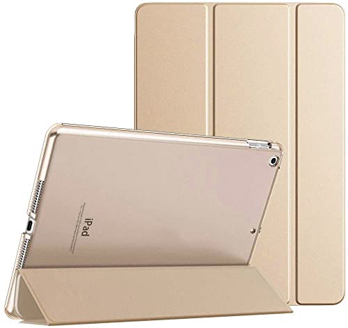 For Apple iPad 9.7 2017 5th Gen A1822 A1823 Smart Magnetic Stand Case with Automatic Wake/Sleep (Gold)