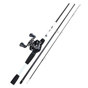 VISSERVAKEN ACCESSOCIOEN 3 secties 17 5 cm Lure visstaaf en 9+ 1BB Baitcasting Reel Lure Rod Combo Travel Fishing Sets koordspoel (Bundles : Right Hand, Color : A)