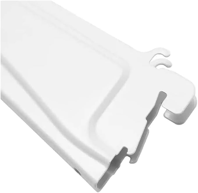 ClosetMaid 2853 ShelfTrack 12-Inch Locking Shelf Bracket, White, Quantity 6