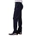 Haggar mens Eclo Stria Expandable-waist Plain-front dress pants, Navy, 40W x 29L US