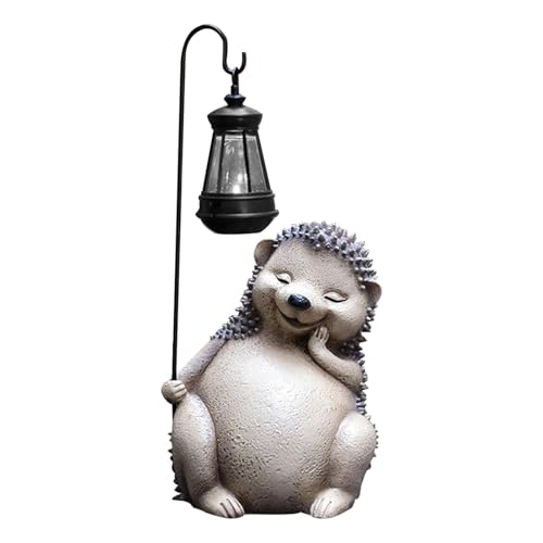 Statue de hérisson en résine robuste et design chic pour jardin - 7