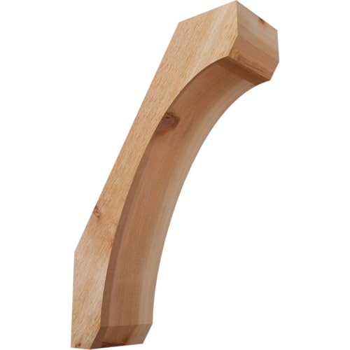 Ekena Millwork BRC06X16X24LEC00RWR 6"W x 16"D x 24"H Legacy Rough Sawn Knee Brace, Western Red Cedar