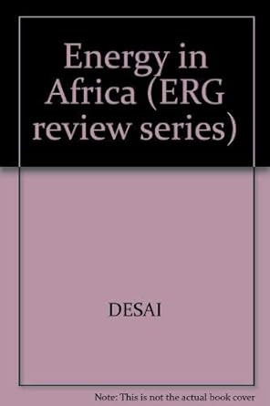 Energy in Africa (ERG review series)