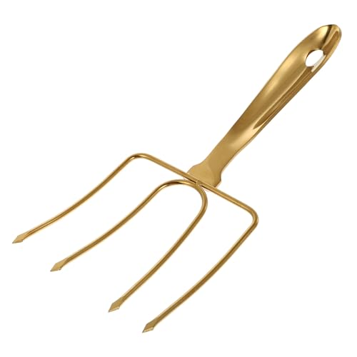 BRIGHTFUFU Turkey Lifter Fork 1pc Stainless Steel Grill Fork Easy to Clean Portable