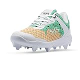 Boombah Viper Women's Molded Cleat - Ice Cream Pitching Toe Mint/Brown/Gold/White - Size 7