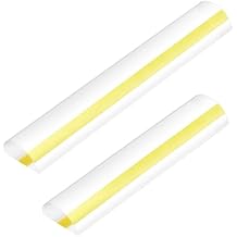 Chunful 2 Pcs 2X Clear Magnifying Ruler Bar for Reading, 6/9 in Line Magnifier for Cross Stitch Book Bible Data Processing Mahjong Newspaper, Documents, InstructionsTransparent, Yellow,Thick Line