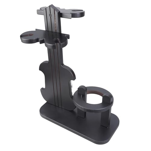 Soporte de madera para copas de vino con forma de violín para decorar tu salón o pub 5