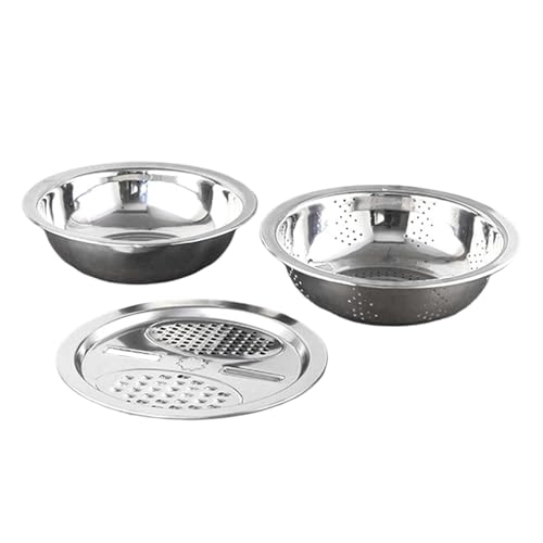 Set de tazones de acero inoxidable 24 cm miniatura 1