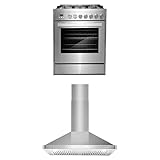 Cosmo 2-Piece Kitchen Package, 30" Gas Range & Wall Mount Range Hood