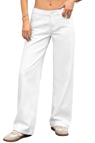 ELLEVEN Low Rise Baggy Jeans for Women Trendy Stretchy Y2K Wide Leg Jeans Boyfriend Straight Leg...