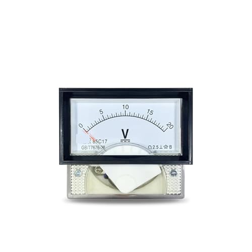Voltímetro de CC 85C17 indicador de voltaje analógico 100V DC para cuadro eléctrico