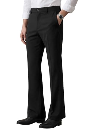 Image of Men's Trendy Bootcut Trousers - Modern Flared Fit | Premium Formal Pants