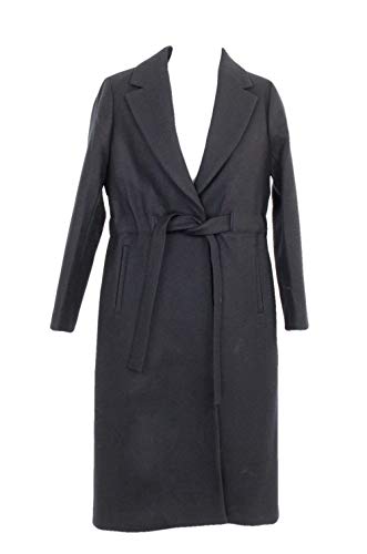 J Crew Petite Tie Waist Topcoat in Double Serge Wool Size 0P Style G8776 Black