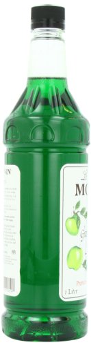 Monin Flavored Syrup, Granny Smith Apple, 33.8-Ounce Plastic Bottles (Pack Of 4) #TOP4