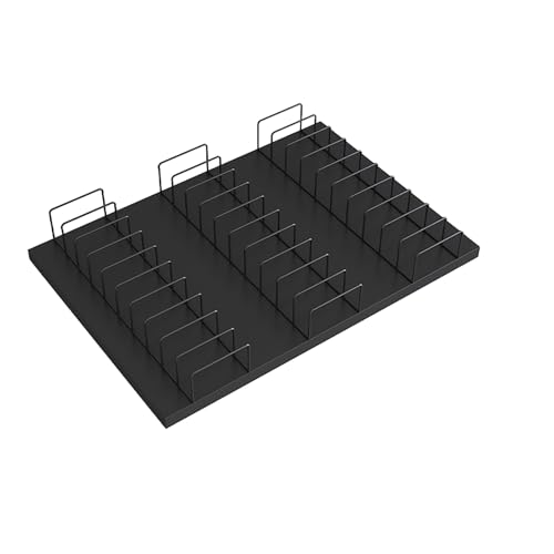 Vitrine compacte pour salons professionnels en métal noir 35x50x2,5cm