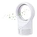 Mini Enfriador de Aire portátil sin aspas Ventilador de Escritorio de Flujo silencioso Oficina Hogar (Color : White)