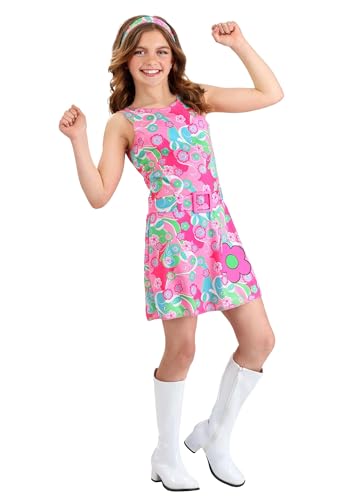Vestido disfraz retro 60s para niña con accesorios miniatura 1