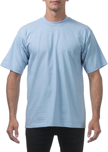 Mac Arthur Men’s Basic Cotton Tee – Soft Crew Neck T-Shirt – Half Sleeves & Regular Fit – Great for Everyday Wear – Solid Color Options Blue