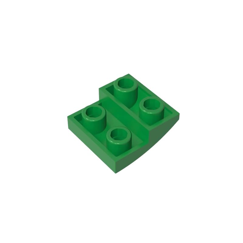 XYEIUGO 32803 Arched Brick Slope Curved 2x2 Inverted, Green, 50 PCS — image 1