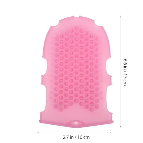 FOMIYES 2pcs Silicone Scrubbers Bath Brush Glove Bath Brush Body Wash Scrubber Silicone Gloves Back Body Shower - Image 4