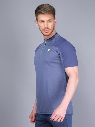 Image of TECHNOSPORT Men's Slim Fit Active T-Shirt - (MTP512 P) Pack of 1