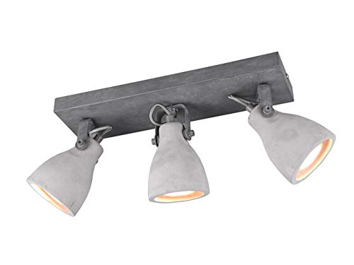 Trio Leuchten Balken Concrete 802500378, Metall, Schirm Beton, 3 x GU10,...
