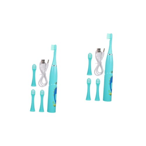 Brosse à dents électrique pour garçon et fille avec nettoyage amusant doux