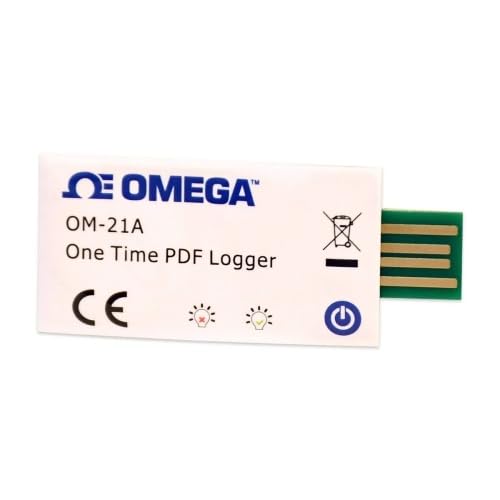 OM-21A-R1-10PK Single-Use Temperature Data Logger for Audit Reports. Monitor Temperature of Shipments in Transit. Waterproof, Food-Safe Wrapper. USB Data Connection. 10-Pack.