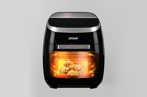 Linsar - Air Fryer Oven with Rotisserie - 11l Mini Oven - Airfryer with Digital LED Display - Rotisserie Rack and Kebab Stick - Adjustable Temperature up to 200°C - 8 pre-programmed Settings - 2000W - Image 5