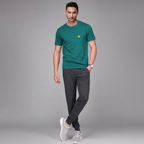 Image of AMUL COMFY Men's Cotton Plain Round Neck Half Sleeve Casual T-Shirts