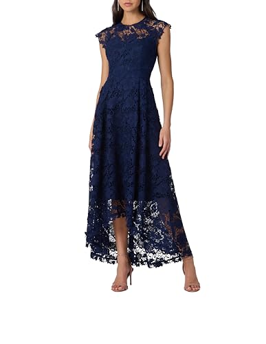 Shoshanna Women's Cheshire Floral Lace Brena Dress, Navy, 8