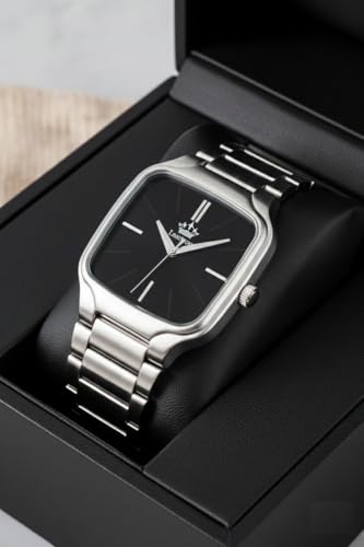 Image of LIMESTONE Classic Series Men Analog Watch - Stainless Steel Mesh Strap with Elegant Dial & Roman Numerals | Quartz Wristwatch for Casual & Formal Wear