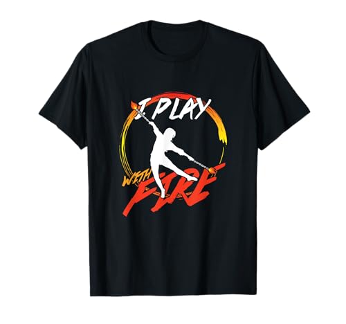 Feuer Poi Feuertanz Feuerkunst Feuershow Geschenk T-Shirt
