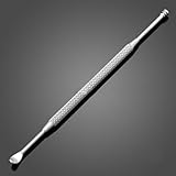 1Pc Sliver Double-Ended Ear Wax Removal Cleaner Stainless Steel Spiral Ear Pick Spoon Ear Care Beauty Tool Kit Multifunction Portable,Health and Household,Earwax Removal Products