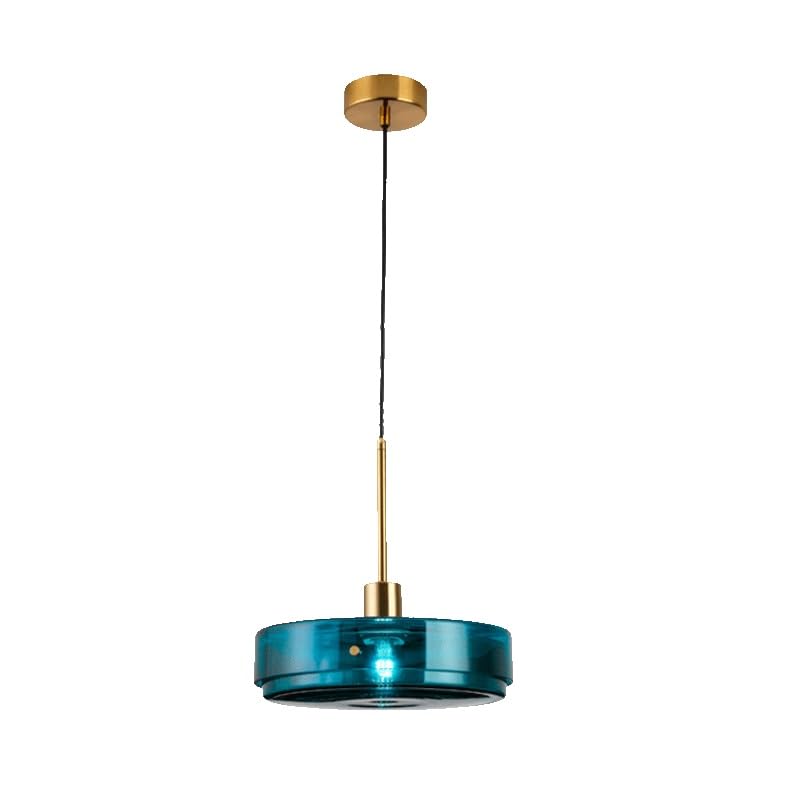 Lustre bleu moderne E27 en métal pour éclairage de chambre