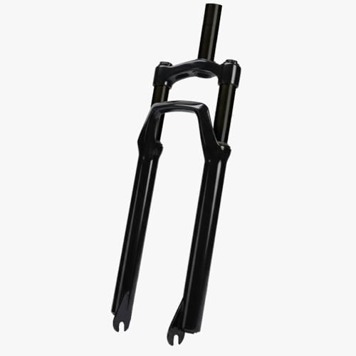 Image of CRADIAC - Steel Mountain Bicycle Suspension Fork | Compatible with 26 inch Diameter Wheel | Threadless | 80 mm Suspension Travel | Compatible with Disc Brakes & Power Brakes | Black Ninja