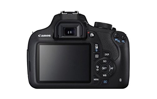 Image of Canon EOS 1200D 18MP Digital SLR Camera (Black) with EF-S 18-55mm f /3.5-5.6 is II Lens, 8GB Card and Carry Bag