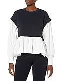 Cinq à Sept Womens Savina Top Blouse, Navy/White, Large US
