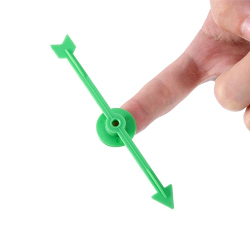 CHENGU 4 Zoll Pfeil Spiel Zeiger Spinner Kunststoff in 5 Farben für Schule, Brettspiel (25 Stück)