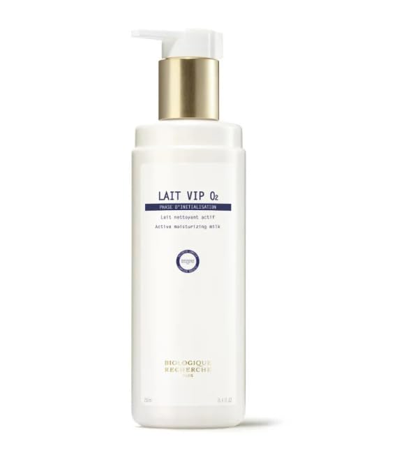 BIOLOGIQUE RECHERCHE Lait VIP O2 - Makeup-Removing, Oxygenating & Purifying Cleanser, 8.4 Fl. Oz