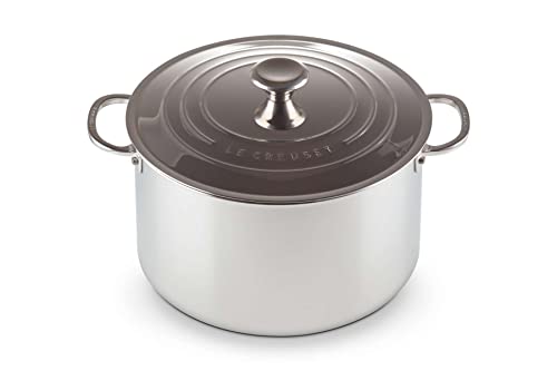 Le Creuset Olla con tapa de Acero Inoxidable Signature, 28 cm, 96604828000000