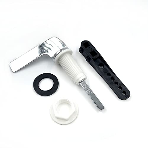 JZK Chrome Plated Toilet Flush Handle Replacement Side Action, Toilet