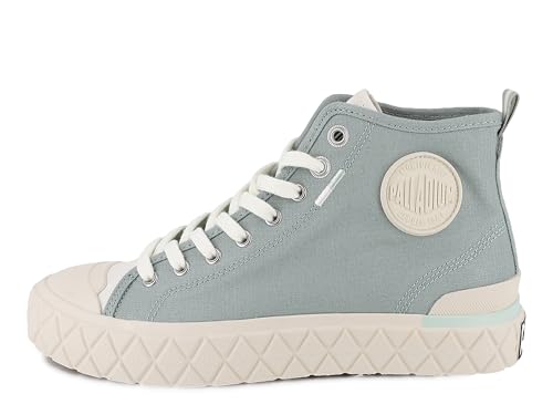 Image of Palladium Unisex Palla Ace Mid Organic Canvas Lace Up Sneaker