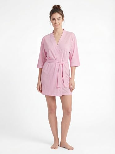 Image of Women's Kimono Robes Lightweight Bath Robe | Soft Sleepwear V-Neck Ladies Nightwear - Coverup | Multi-Packs & Colors